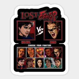 Lost Boys Fighter - Michael vs David Sticker